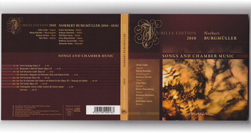 CD-Cover Songs and Chamber Music - Norbert Burgmüller